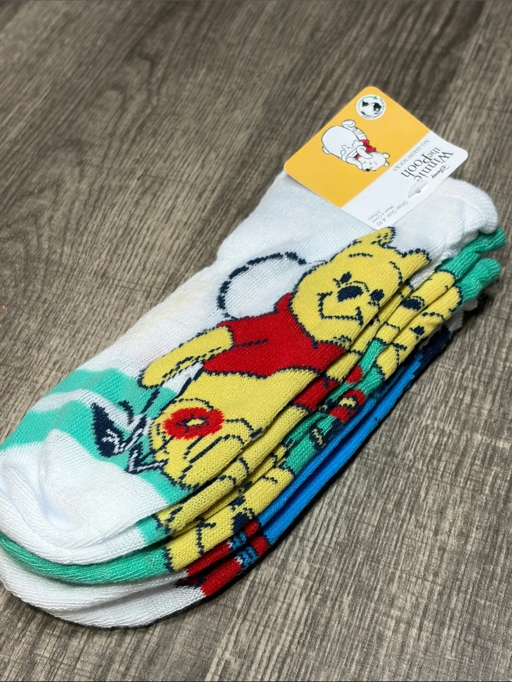 ☄️5 for $20☄️Winnie the Pooh Women’s No-Show Sock Trio